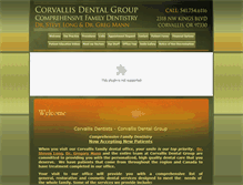 Tablet Screenshot of corvallisdentalgroup.com